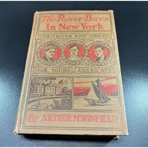 The Rover Boys in‎ New York by Arthur M. Winfield (1913) antique vintage book